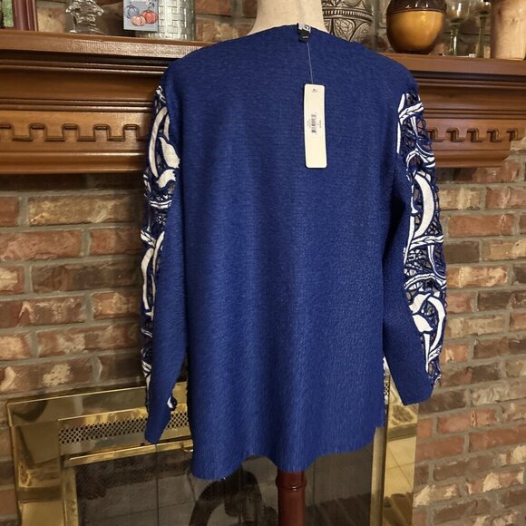 Berek Cobalt Blue & White Blazer Size XL NWT - Picture 3 of 8